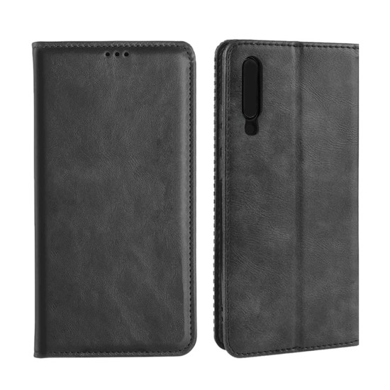 Leather Flip Cover with Internal Pocket For Xiaomi Mi 9 Black